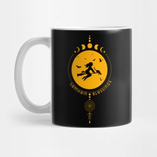 Samhain Blessings, witch Mug